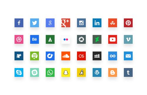 Simple Social Media Icons