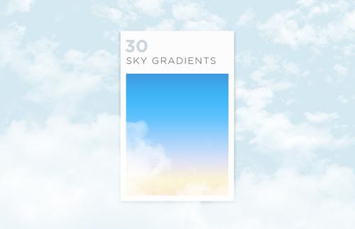 Free Sky Gradients for Photoshop