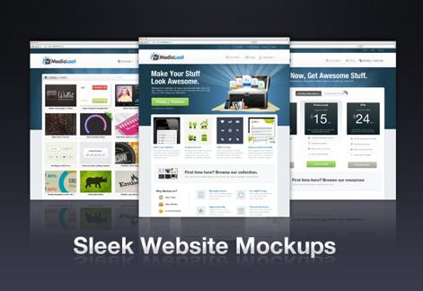 Sleek Website Mockups