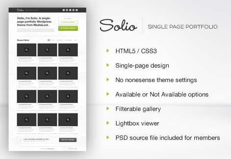 Solio - Wordpress Theme
