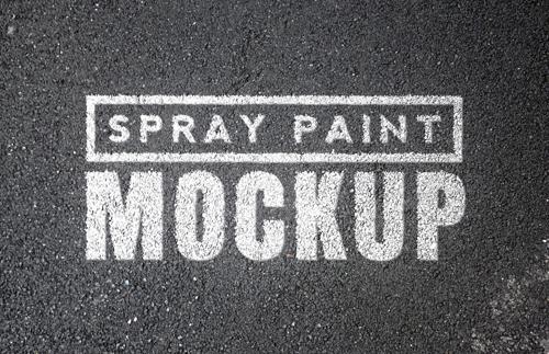 Spray Paint Mockups - Vol 1