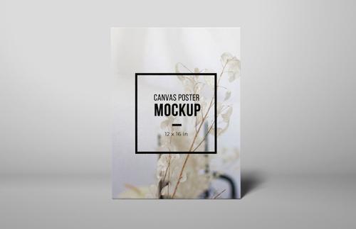 Standing Canvas Poster Mockup