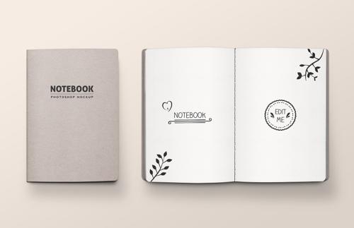 Stitched Notebook Mockup