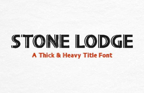 Stone Lodge - Heavy Title Font