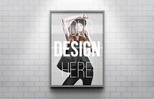 Subway Billboard Poster Mockup