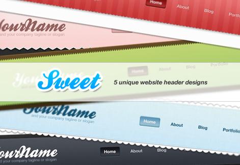 Sweet Website Headers