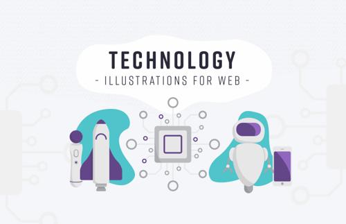Technology: Illustrations for Web
