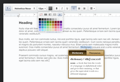 Text Editor User Interface PSD