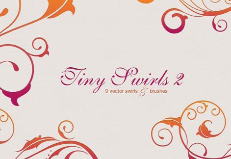 Tiny Vector Swirls & Brushes 2