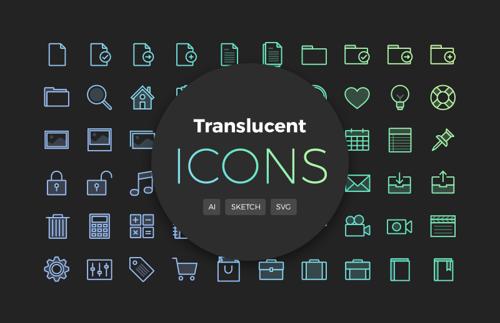 Translucent Vector Icons (Updated)