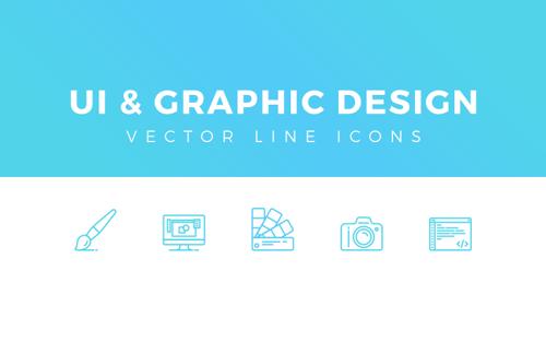 UI & Graphic Design Line Icons