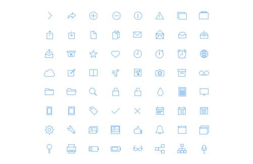 Ultra-thin Vector Icons(Colors)