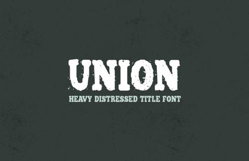 Union - Heavy Distressed Title Font
