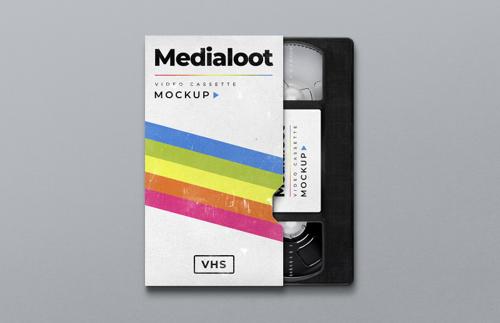 VHS Cassette Cover Mockup