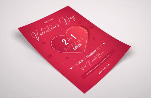 Valentines Day Event Flyer Template