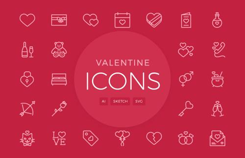 Valentine’s Day Vector Icons