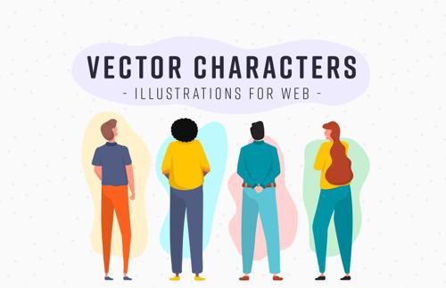 Vector Characters Illustrations for Web