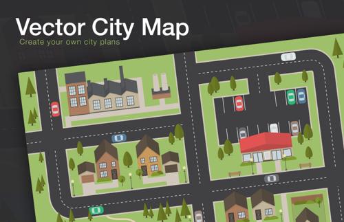 Free Vector City Map Layout