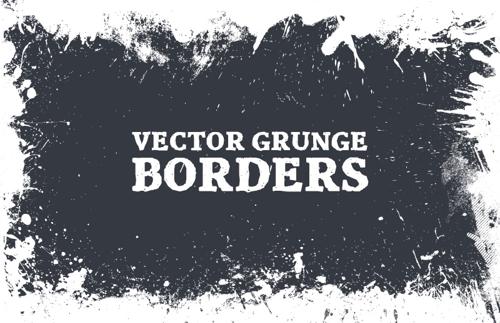 Vector Grunge Borders