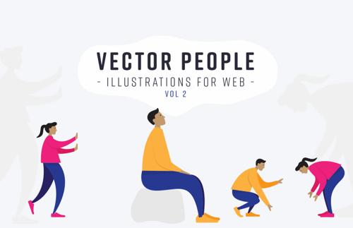 Vector People: Illustrations for Web Vol 2