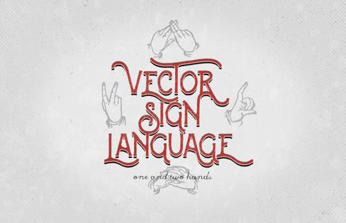 Vector Sign Language Icons