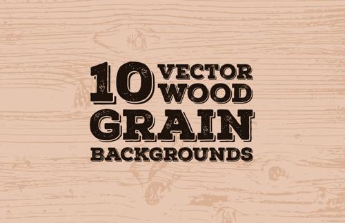 Vector Wood Grain Backgrounds