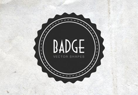 Vintage Vector Badge Shapes