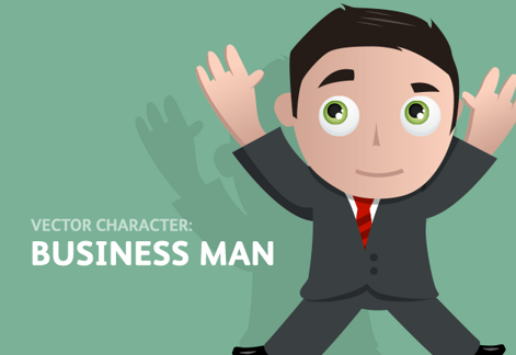 Vector Business Man Character