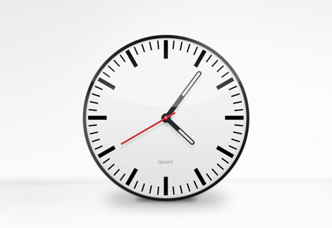 Free Clock Face Vector PSD