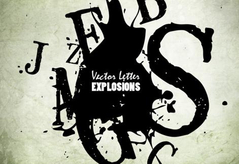 Vector Letter Explosions