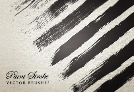 Paint Stroke Vector Brushes