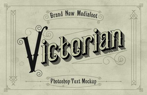 Victorian Text Mockup