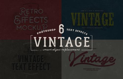 Photoshop Vintage Text Mockup
