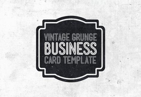 Vintage Grunge Business Card