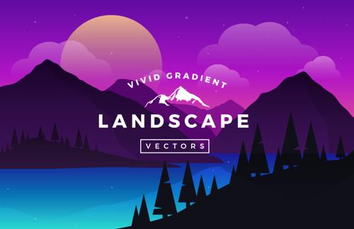 Vivid Gradient Vector Landscapes
