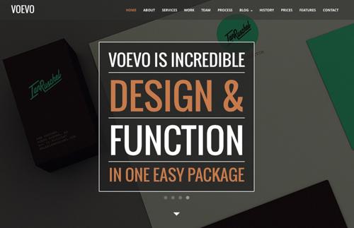 Voevo – One Page Responsive HTML Template
