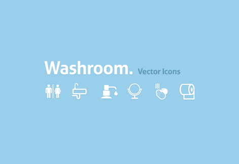 Washroom Vector Icons