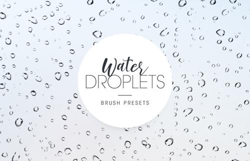 Free Water Droplet Brushes for Photoshop
