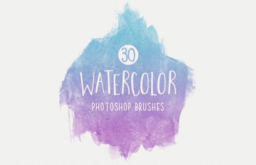 Watercolor Brushes for Photoshop
