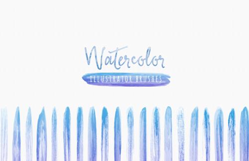 Watercolor Brushes for Illustrator