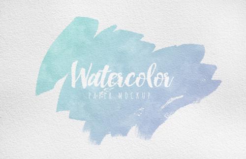 Watercolor Paper Mockup