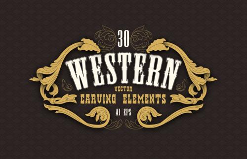 Western Carving Elements