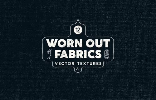 Worn Out Fabrics Vector Textures