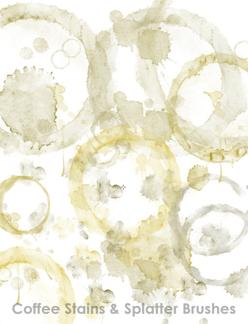 Coffee Stains And Splatter Brushes