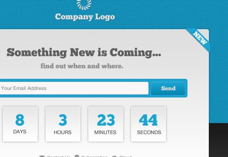 Countdown: Launching Soon Page