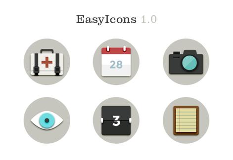 EasyIcons 1.0 - Flat Vector Icons