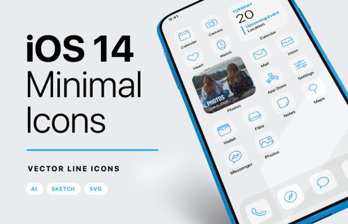 iOS 14 Minimal iPhone Icons
