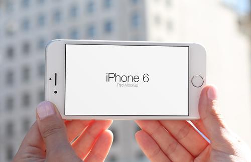 iPhone 6 In Hand Psd Mockups