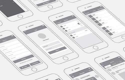 iPhone App Wireframing Kit