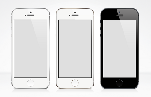 iPhone 5S - Free PSD Mock-up